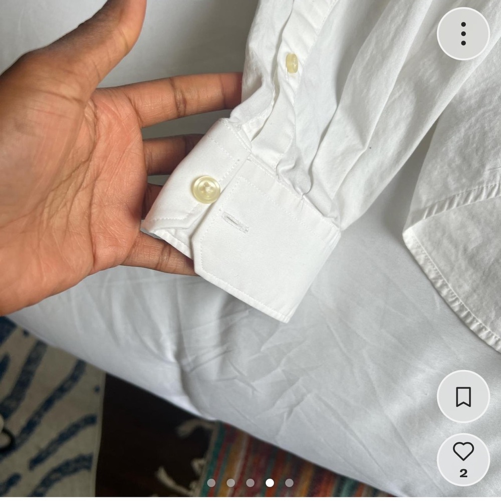 White cotton button-up - Picture 5 of 5